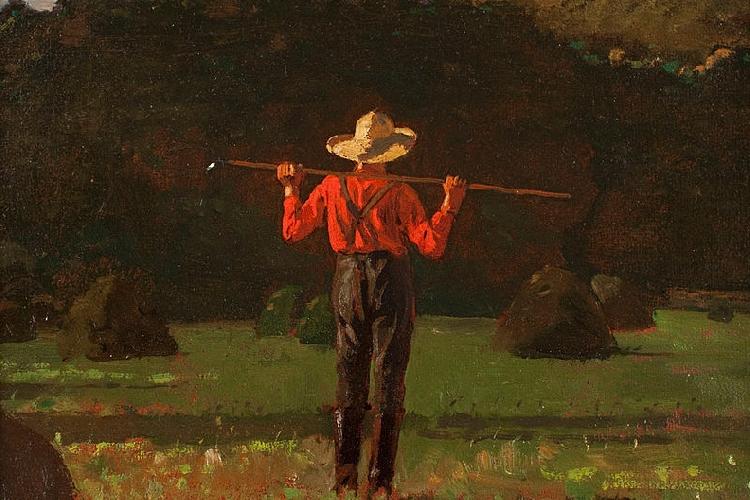 Winslow Homer Farmer with a Pitchfork France oil painting art